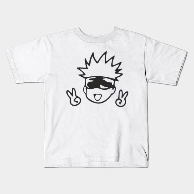 Silly Gojo Kids T-Shirt by Pancake Cat